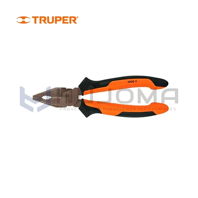 Alicate universal 8" alta palanca Comfort Grip Expert Truper 17330