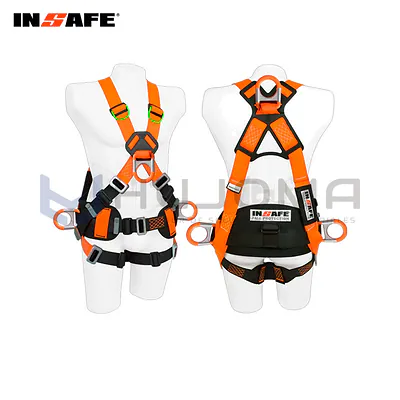 Arnés 4 Argollas con Soporte Lumbar Insafe IN 8004-1