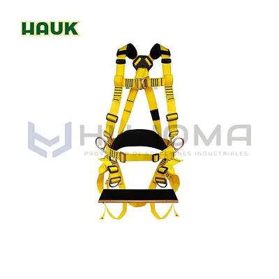 Arnés de Liniero 6 Anillos con sentadera de tablilla Hauk (L6A7HT)