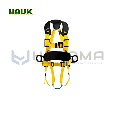 Arnés Dieléctrico con apoyo lumbar 3 anillos Hauk (I3A4HD)