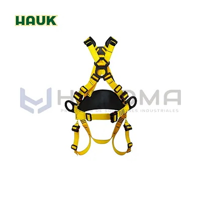 Arnés Dieléctrico con apoyo Lumbar Reforzado 4 anillos Hauk (I4A7HRD)