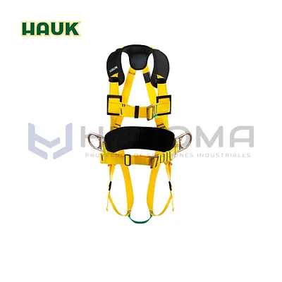 Arnés Integral con apoyo Lumbar 3 anillos Hauk (I3A4H)