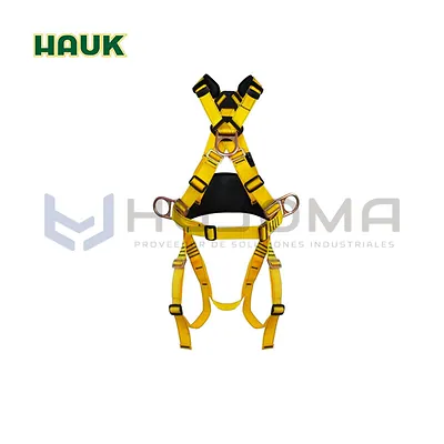 Arnés Integral con apoyo Lumbar 4 anillos Hauk (I4A7HR)