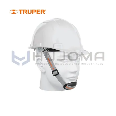 Barbiquejo con barbilla para casco de seguridad Truper BARBO-B