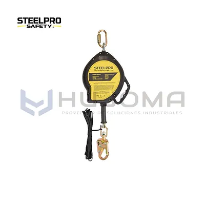 Bloque retráctil de 15 m (50 ft) con cable Steelpro