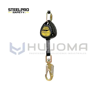 Bloque retráctil de 2 m (6 ft) con cinta Steelpro