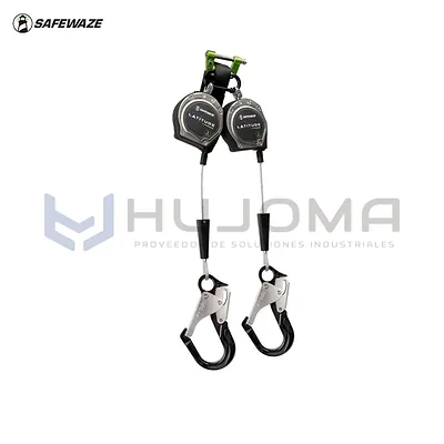 Bloque Retráctil Doble Cable Latitude Edge 8 ft Safewaze 023-5358