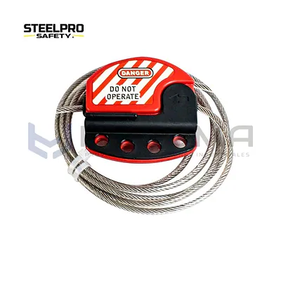 Bloqueo Múltiple con Cable de Acero Inox 1.8 m x 4 mm Steelpro