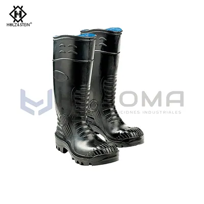 Bota de Caucho Forro Azul Puntera de Seguridad S201 Holz&Stein