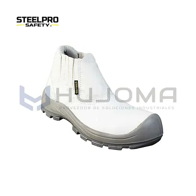 Botín de Seguridad Elástico Blanco Puntera Composite Steelpro