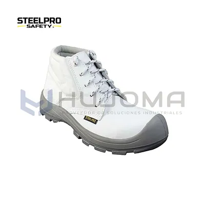 Botín de Seguridad Pasador Blanco Puntera Composite Steelpro