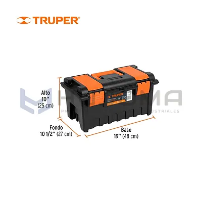 Caja de Herramientas 19" con Compartimentos Truper 11143