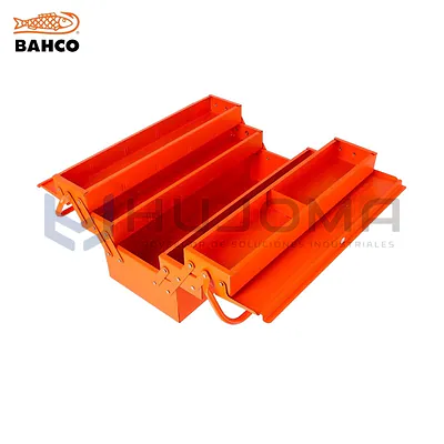 Caja de Herramientas Metálica con 5 Compartimentos Bahco 3149-OR