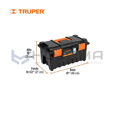Caja para herramienta de 19" sin compartimentos Truper 19781