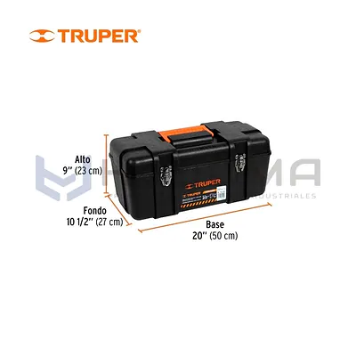 Caja para Herramienta de 20" broches metálicos Truper 10380