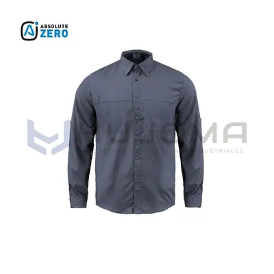 Camisa Lightwind H2100 Poliéster Gris Hombre Absolute Zero