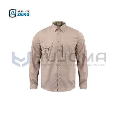 Camisa Lightwind H2200 Poliéster Beige Absolute Zero