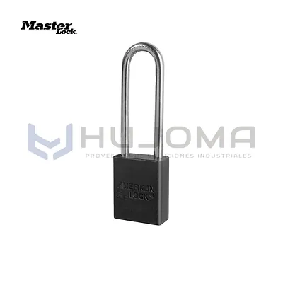 Candado de Bloqueo de Aluminio A1107BLK Negro Arco 3" Master Lock