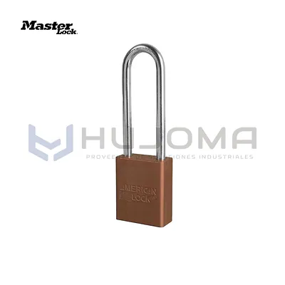 Candado de Bloqueo de Aluminio A1107BRN Marrón Arco 3" Master Lock