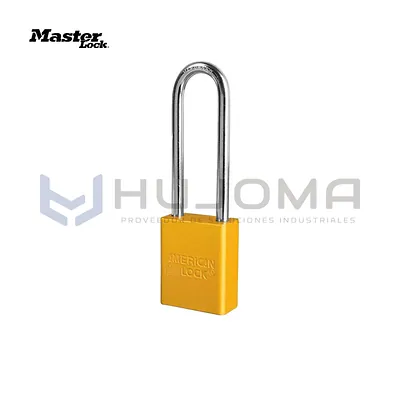 Candado de Bloqueo de Aluminio A1107YLW Amarillo Arco 3" Master Lock
