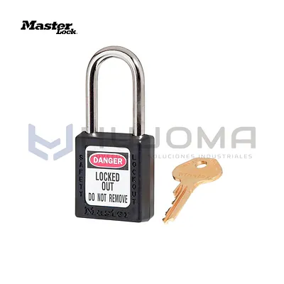 Candado de Bloqueo Termoplástico 410BLK Negro Master Lock