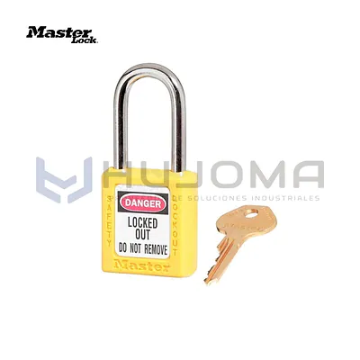 Candado de Bloqueo Termoplástico 410YLW Amarillo Master Lock