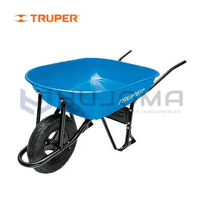 Carretilla Neumática 5.5 ft³ Bastidor Tubular Truper CAT-50ND 11752