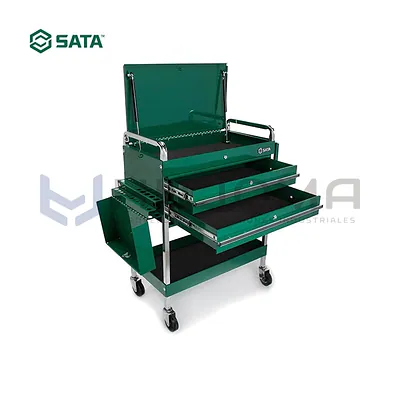 Carro de Herramientas 2 Bandejas y 2 Gavetas 53" Sata 95118