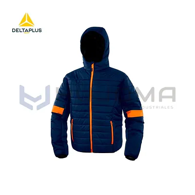 Casaca Plumón BLOOM BM Azul Marino-Naranja Delta Plus