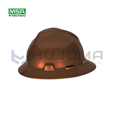 Casco Sombrero V-Gard Marrón Suspensión One Touch MSA 286774