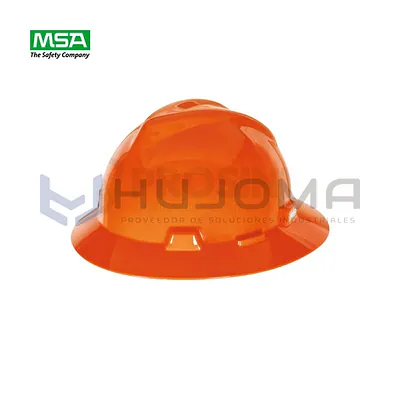 Casco Sombrero V-Gard Naranja Suspensión One Touch MSA 10058322