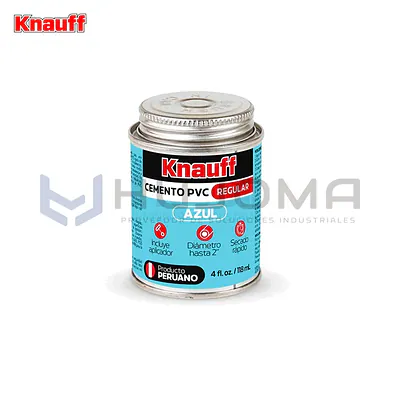 Cemento de PVC 4oz Azul Knauff