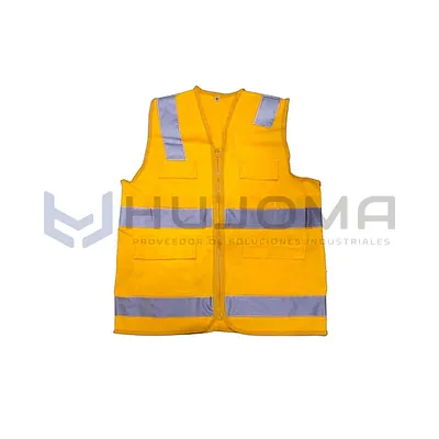 Chaleco de seguridad drill modelo H amarillo con cinta reflectiva
