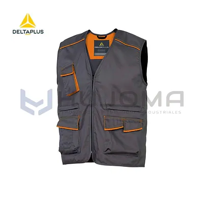 Chaleco de Trabajo Panostyle M6GIL Gris-Naranja Delta Plus