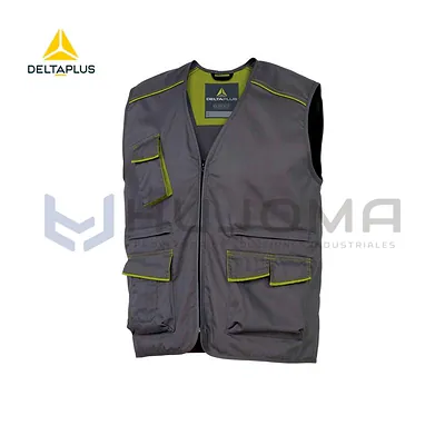 Chaleco de Trabajo Panostyle M6GIL Gris-Verde Delta Plus