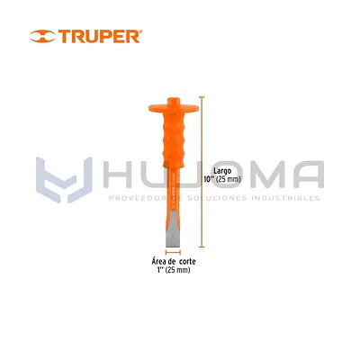 Cincel de Corte Frío con Grip 1 x 10" Truper 12273