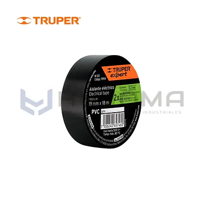 Cinta Aislante 18 m x 19 mm Truper Expert 19954