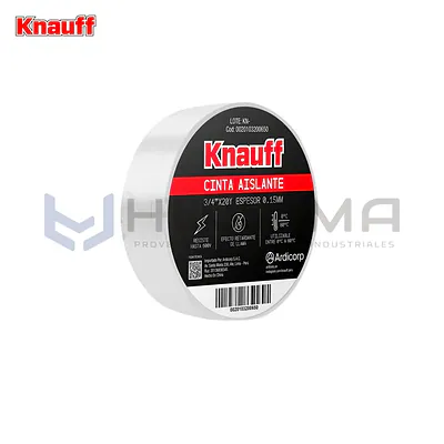 Cinta Aislante Blanco 3/4"x20yd Knauff