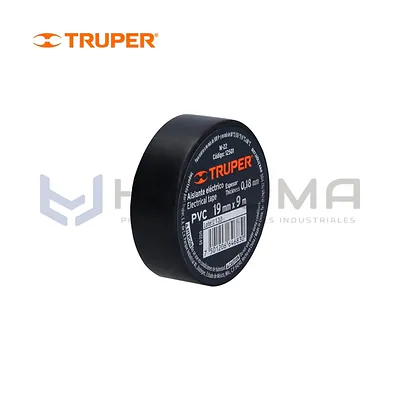 Cinta Aislante Negra 9 m x 19 mm Truper 12501