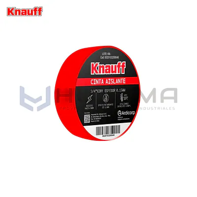 Cinta Aislante Rojo 3/4"x20yd Knauff