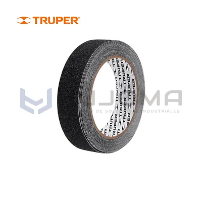 Cinta Antideslizante Negra 25 mm x 5 m Truper 12542