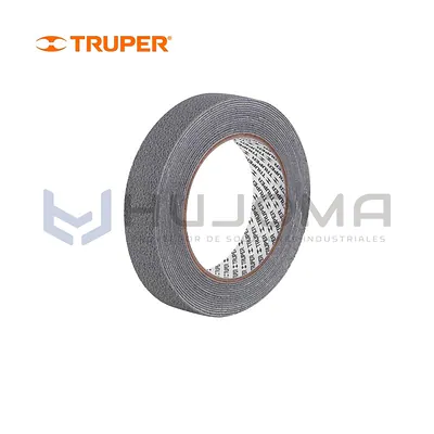 Cinta Antideslizante para Piso Húmedo Gris 25 mm x 5 m Truper 101772