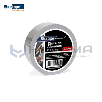 Cinta de Aluminio AF-912 2" x 10 yds Shurtape