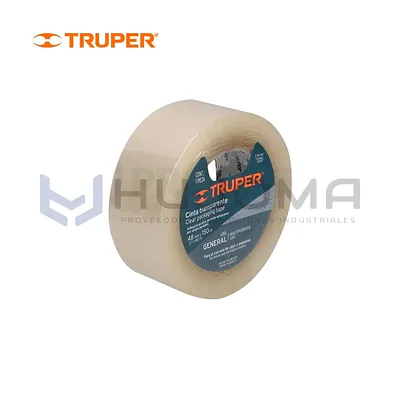 Cinta de Embalaje Transparente 48 mm x 150 m Truper 12557