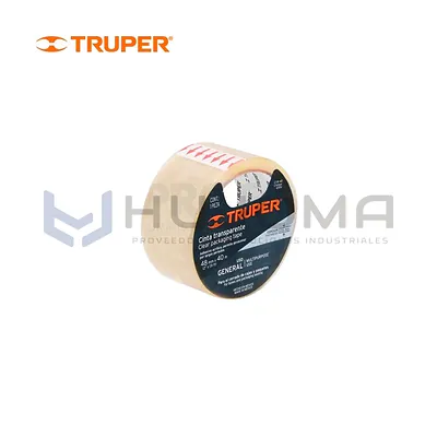 Cinta de Embalaje Transparente 48 mm x 40 m Truper 12551