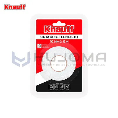 Cinta Doble Contacto 19mmX5m Knauff