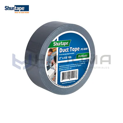 Cinta Duct Tape PC-600 2" x 60 yds Shurtape