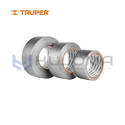 Cinta Ducte Tape Truper 48 mm x 10, 30 y 50 m, Espesor 0.19 mm