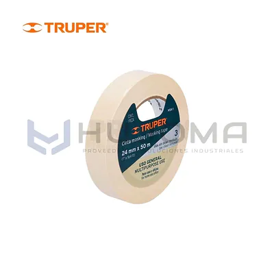 Cinta Masking Tape 1" x 50 m Truper 12591