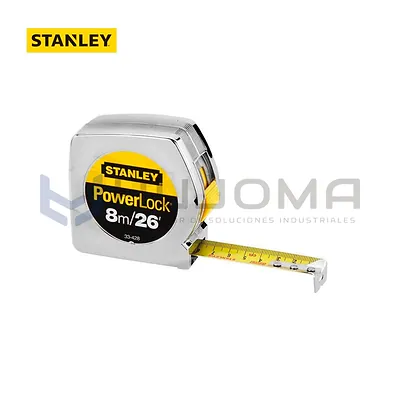 Cinta Métrica (Wincha) 8 m Stanley 33-428S, PowerLock